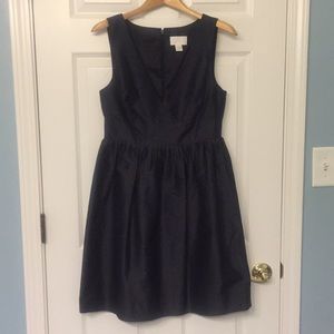 J. Crew black silk dress